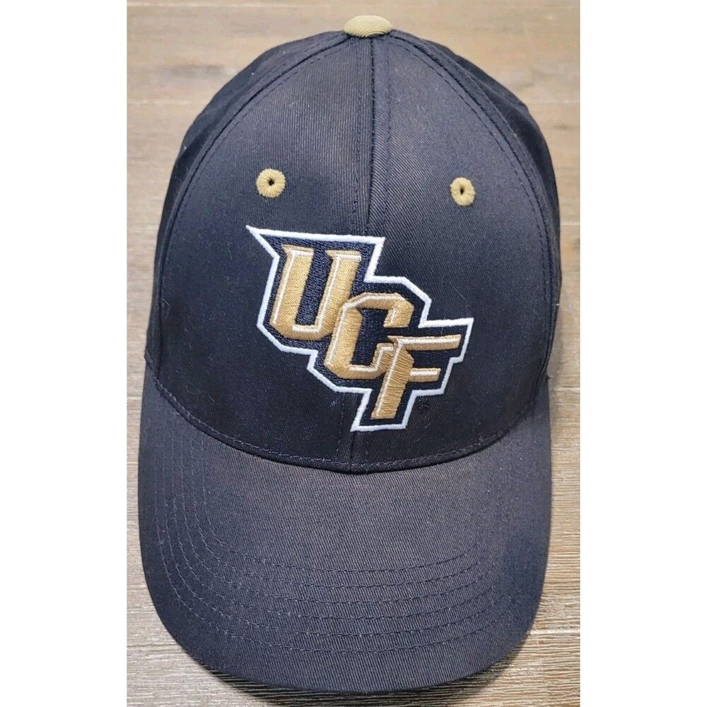 UCF Knights Hat Cap Black Gold Collegiate Headwear NCAA Embroidered Strapback
